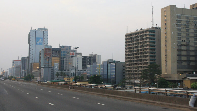 Office buildings on the Lagos skyline