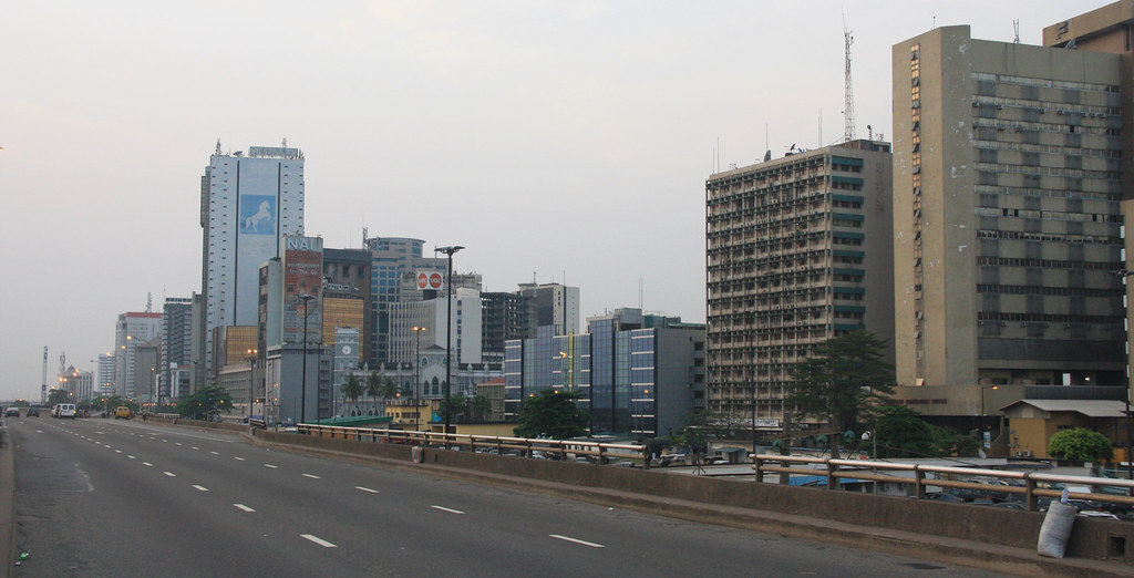 Office buildings on the Lagos skyline