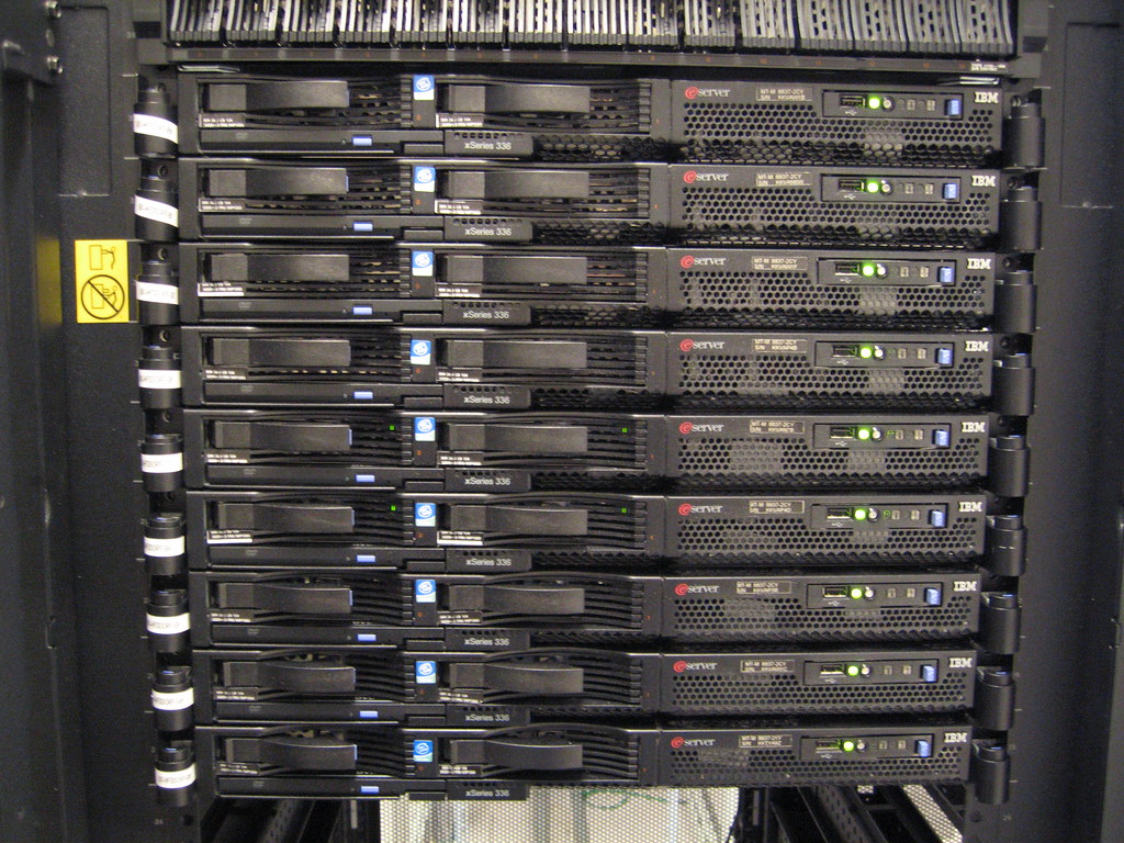 Network security appliance mounted in a rack